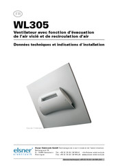 elsner elektronik WL305 Données Techniques Et Indications D'installation