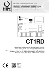 Key Automation CT1RD Instructions Et Avertissements Pour L'installation Et L'usage