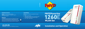 AVM Fritz! Powerline 1260E Mode D'emploi