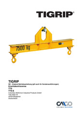 Columbus McKinnon TIGRIP TTS 25,0/2500 Traduction De Mode D'emploi