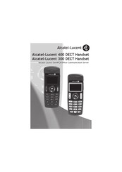 Alcatel-Lucent 400 DECT Manuel Utilisateur