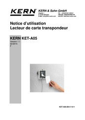 KERN KET-A05 Notice D'utilisation