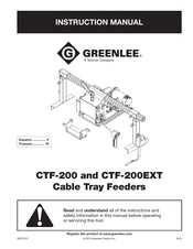 Textron GREENLEE CTF-200 Manuel D'instructions