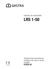 GESTRA LRS 1-50 Traduction Des Instructions De Montage Et De Mise En Service D'origine