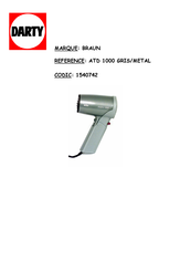 Braun 3534 Mode D'emploi