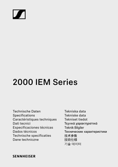 Sennheiser 2000 IEM Serie Notice D'emploi