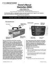 ProRestore ElectroGen 2000C Guide D'utilisation