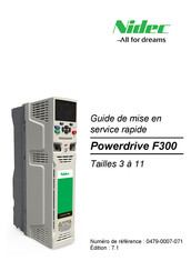 Nidec Powerdrive F300 Guide De Mise En Service Rapide