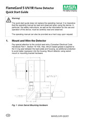 MSA FlameGard 5 UV/IR Manuel De Prise En Main Rapide