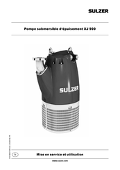 Sulzer XJ 900 Mise En Service Et Utilisation