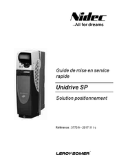 Nidec Unidrive SP Guide De Mise En Service Rapide