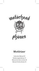 Motorheadphones Motorizer Manuel D'instructions