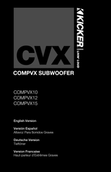 Kicker CompVX10 Mode D'emploi