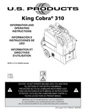 U.S. Products KC-310 Information Et Directives D'utilisation