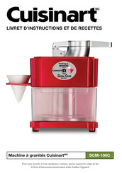 Cuisinart SCM-100C Livret D'instructions Et De Recettes