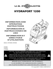 U.S. Products HYDRAPORT 1200 Information Et Directives D'utilisation