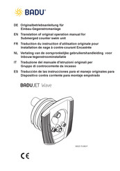BADU Jet wave Traduction Du Instruction D'utilisation Originale