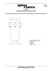 Spirax Sarco 200 Montage Et Entretien