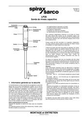 Spirax Sarco LP20 Montage Et Entretien