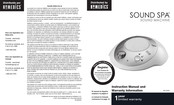 HoMedics SOUND SPA SS-2000 Manuel D'instructions Et Renseignements Concernant La Garantie