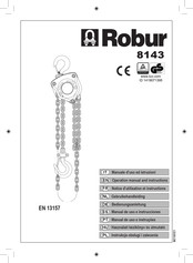 Beta Robur 8143 Notice D'utilisation Et Instructions