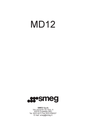 Smeg MD12 Mode D'emploi