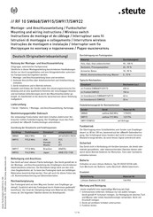 steute RF 10 SW868 Instructions De Montage