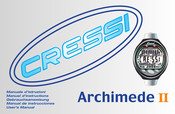 Cressi Archimede II Manuel D'instructions
