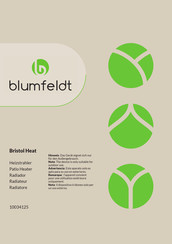 Blumfeldt Bristol Heat Mode D'emploi
