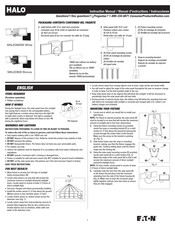 Eaton HALO MSLED600W Manuel D'instructions