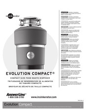 InSinkErator EVOLUTION COMPACT Mode D'emploi