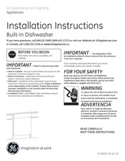 GE GDF410SSF1SS Instructions D'installation
