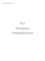 Bowers & Wilkins PI7 Mode D'emploi