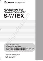 Pioneer S-W1EX Mode D'emploi