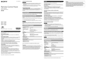 Sony RCP-1500 Guide D'utilisation