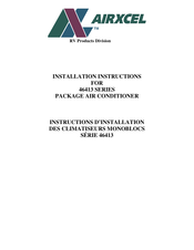 RV Products AIRXCEL 46413-012 Instructions D'installation