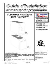 Walter Wilson AMT-I Serie Guide D'installation Et Manuel Du Propriétaire