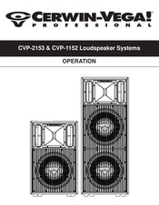 Cerwin-Vega Professional CVP-2153 Mode D'emploi