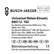 Busch-Jaeger 6401 U-102 Mode D'emploi