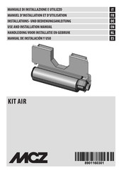 MCZ KIT AIR Manuel D'installation Et D'utilisation