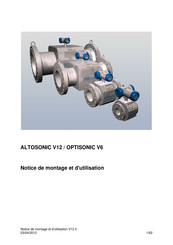 KROHNE OPTISONIC V6 Notice De Montage Et D'utilisation