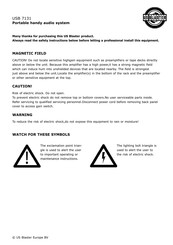 US Blaster USB 7131 Mode D'emploi