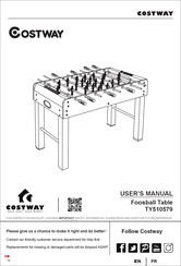 Costway TY510579 Manuel D'utilisation