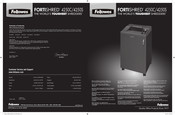 Fellowes FORTISHRED 4250S Mode D'emploi