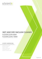 ulsonix FLOORCLEAN 80M Manuel D'utilisation