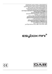 DAB e.sybox mini3 Instructions Pour L'installation Et La Maintenance