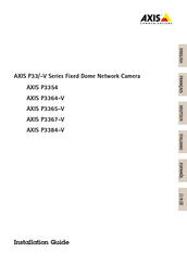 Axis P3367-V Mode D'emploi