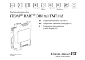 Endress+Hauser iTEMP HART TMT112 Bref Mode D'emploi