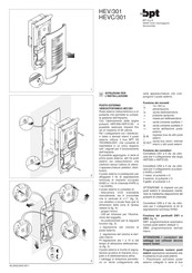 Bpt HEV/301 Instructions Pour L'installation