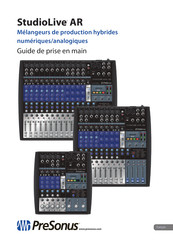 PRESONUS StudioLive AR Guide De Prise En Main